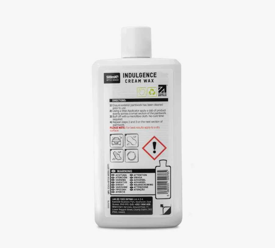 Valet Pro Indulgence Cream Wax 500ml - Image 2