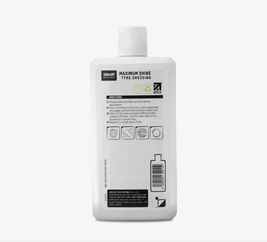 Valet Pro Maximum Shine Tyre Gel 500ml - Image 2