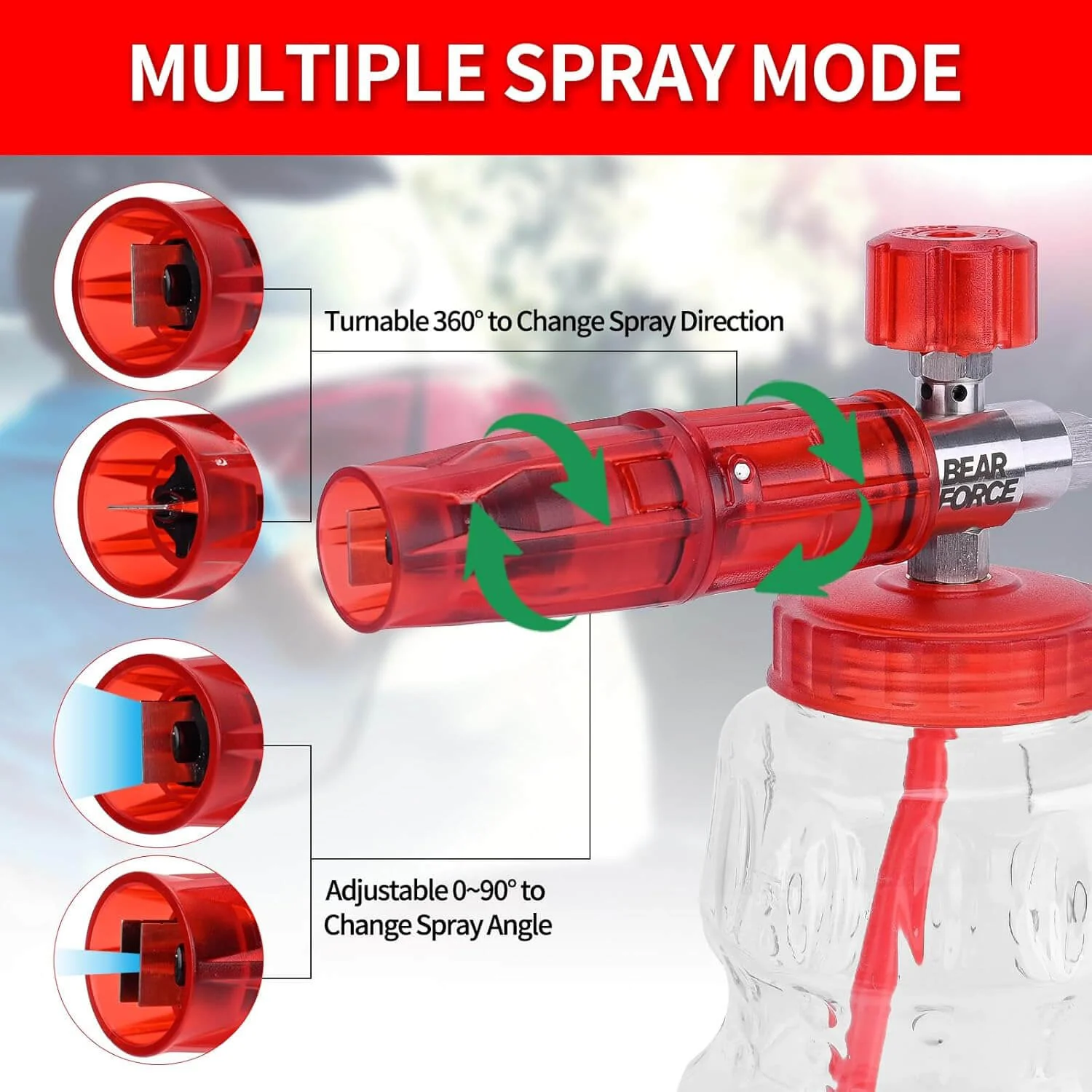 Bear Force Foam Cannon Stainless 1/4 Quick Release - Image 6