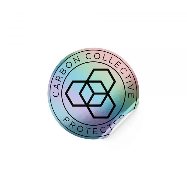 Carbon Collective Oil Slick Protected Seal Sticker 40mm