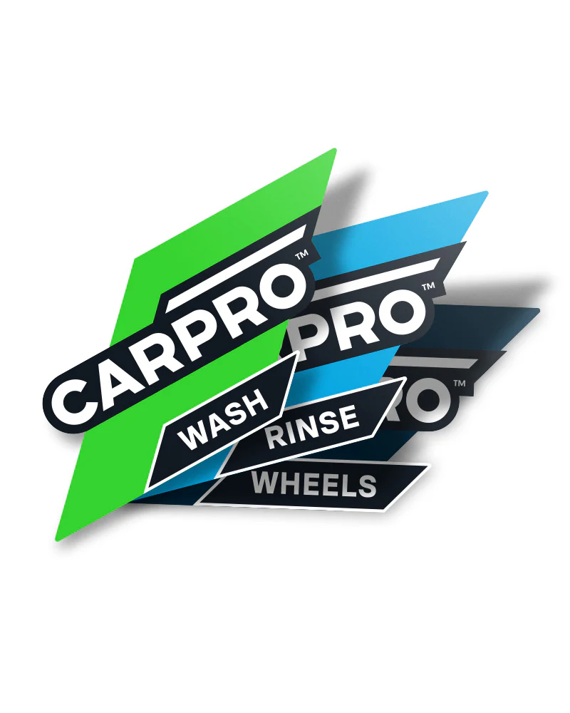 CarPro Bucket Stickers Wash, Rinse, Wheels - Image 2