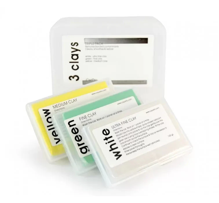 CarPro “3 Clays” Clay Bar Set 3x100g