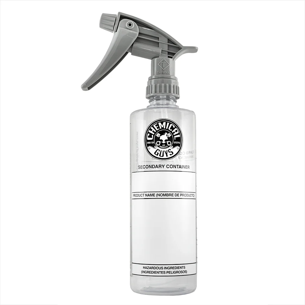 Chemical Guys Secondary Container Dilution Bottle & Heavy Duty Spray Head 16oz