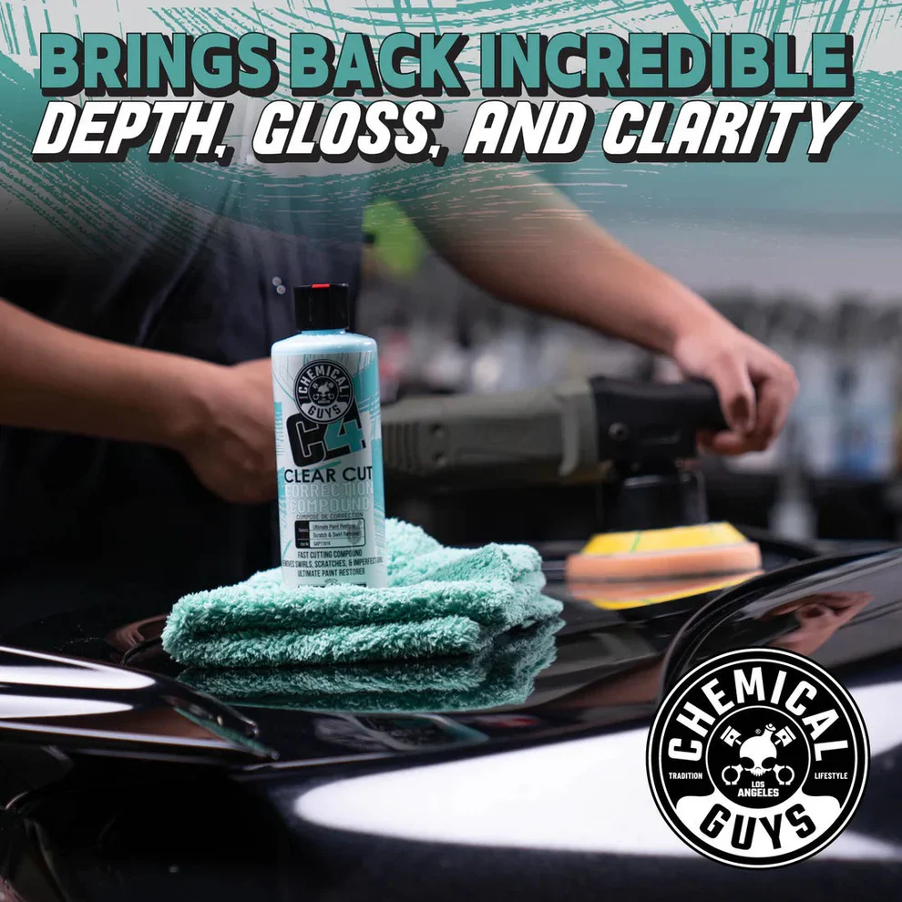 Chemical Guys C4 Clear Cut Correction Compound 16oz - Image 16
