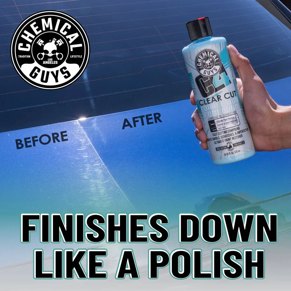 Chemical Guys C4 Clear Cut Correction Compound 16oz - Image 17