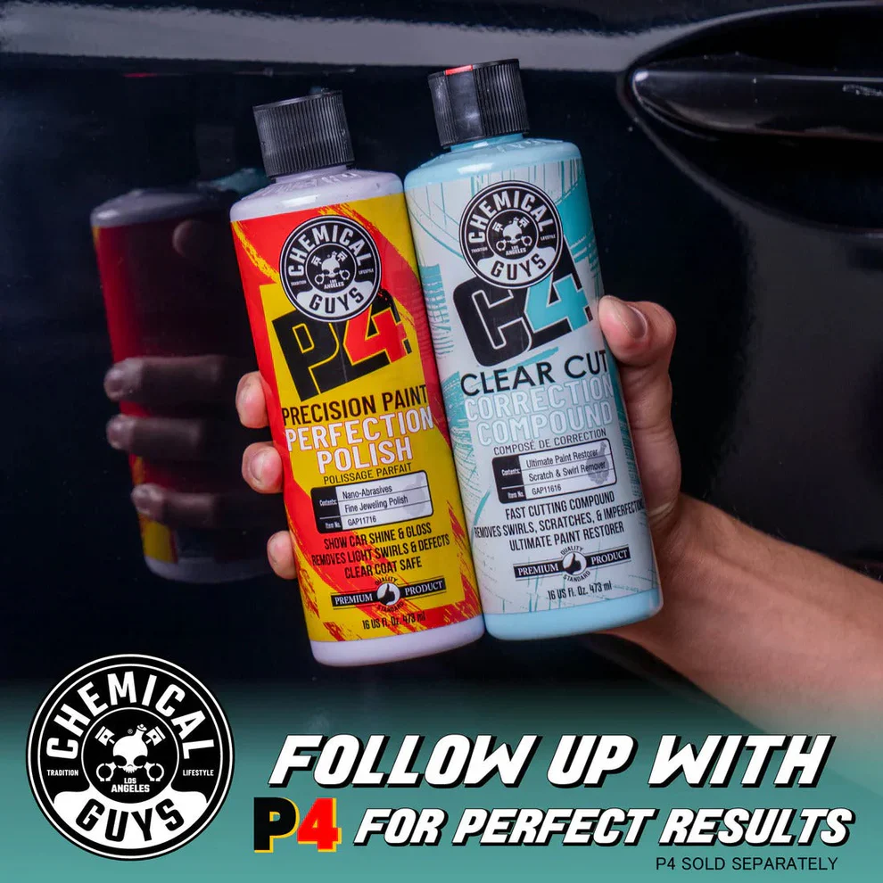 Chemical Guys C4 Clear Cut Correction Compound 16oz - Image 21