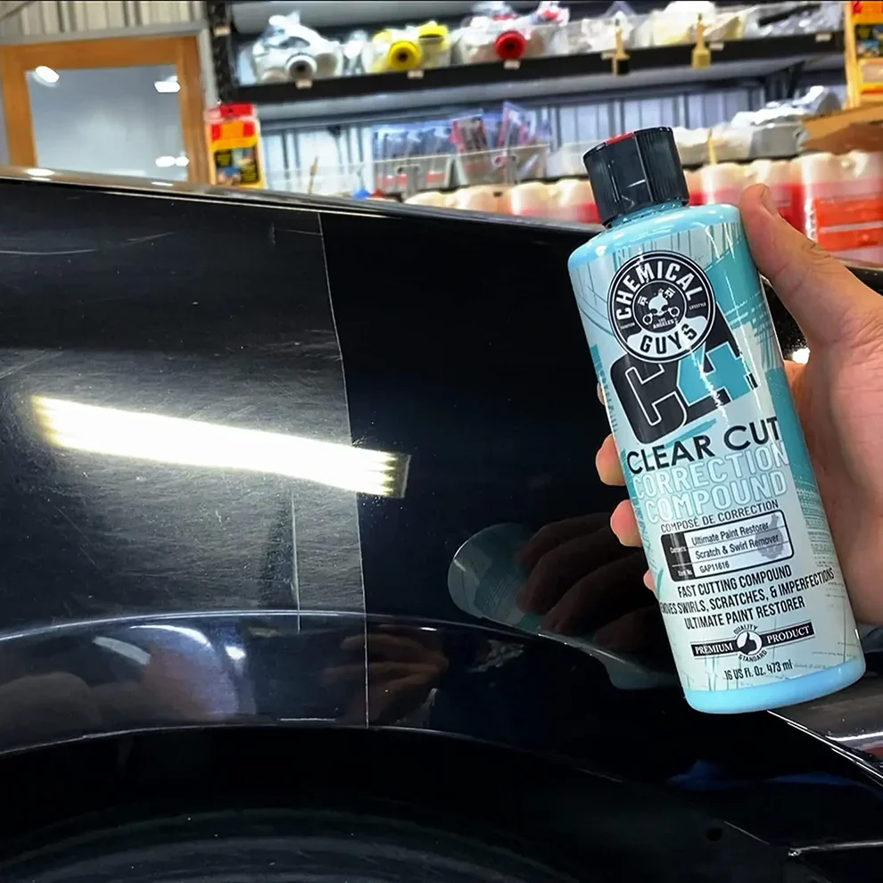 Chemical Guys C4 Clear Cut Correction Compound 16oz - Image 7