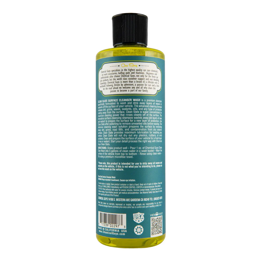 Chemical Guys Clean Slate Surface Cleanser Wash Shampoo 16oz - Image 2