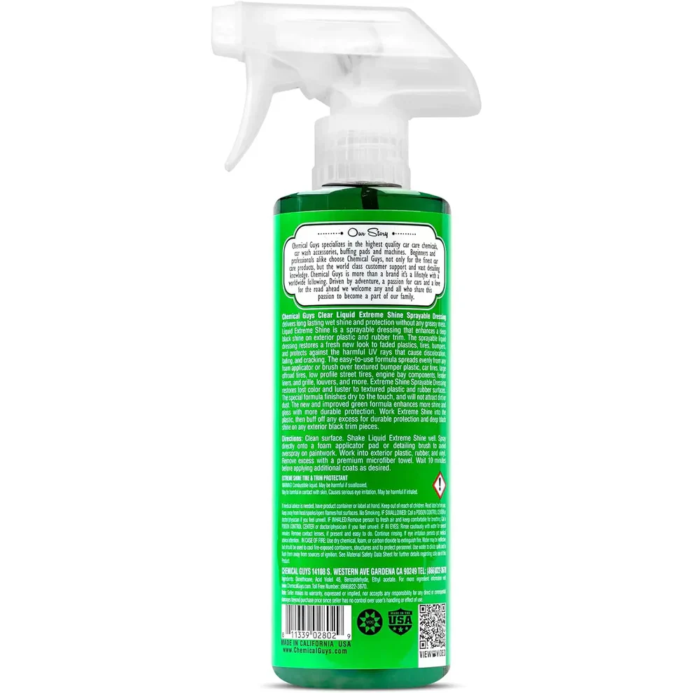 Chemical Guys Clear Liquid Extreme Shine Sprayable Dressing 16oz - Image 2