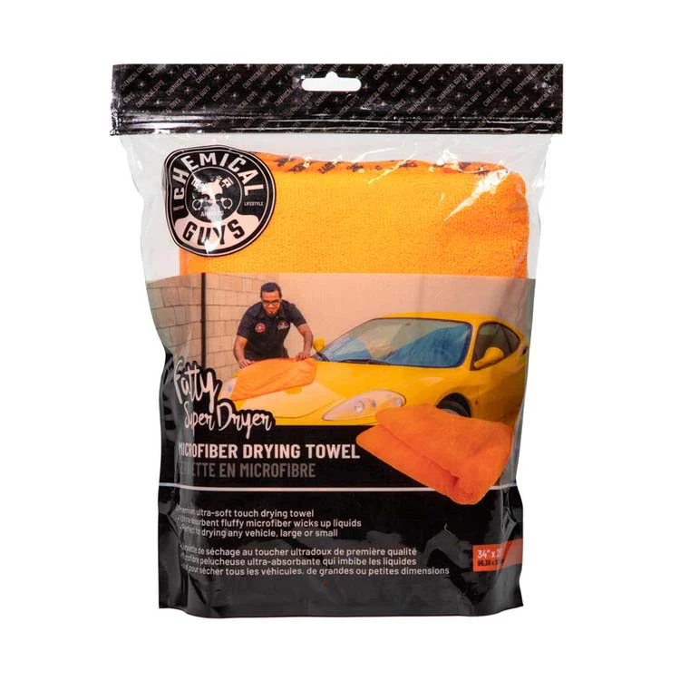 Chemical Guys Fatty Angry Super Dryer Microfibre Towel Orange (34"x 25")