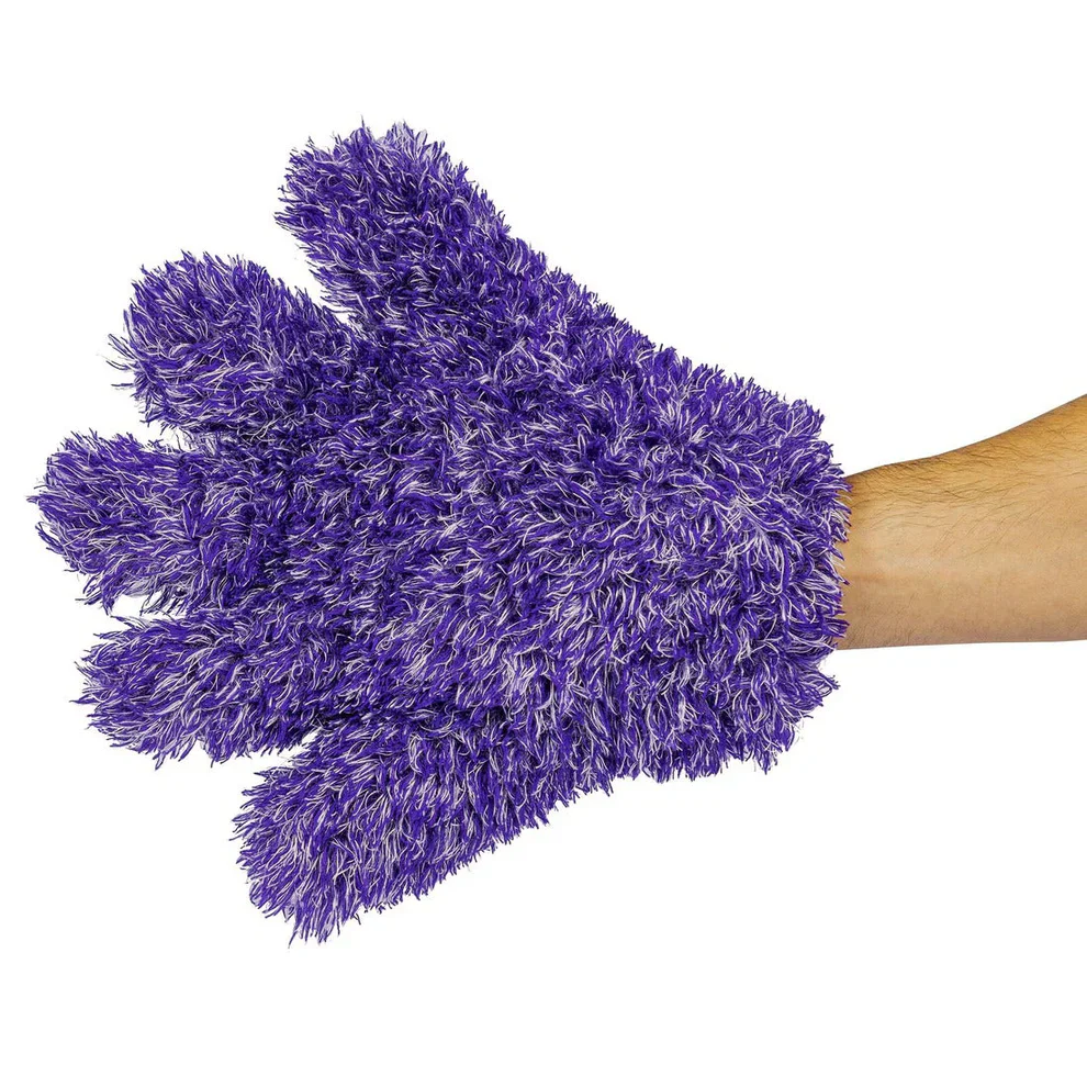 Chemical Guys Furry Five Finger Stranger Helpful Handy Detailing Mitt - Image 4