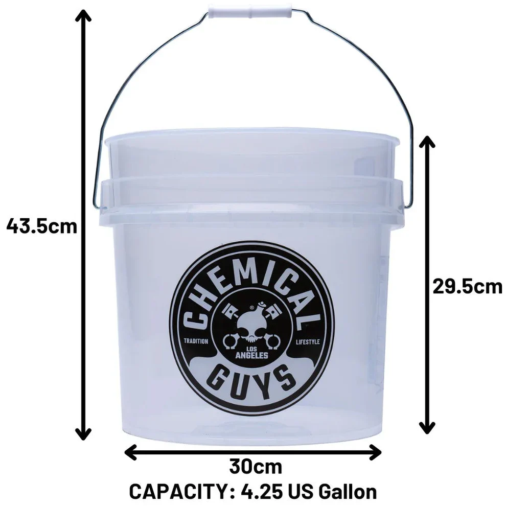 Chemical Guys Heavy Duty Ultra Clear Detailing Bucket (4.25 Gal) - Image 4