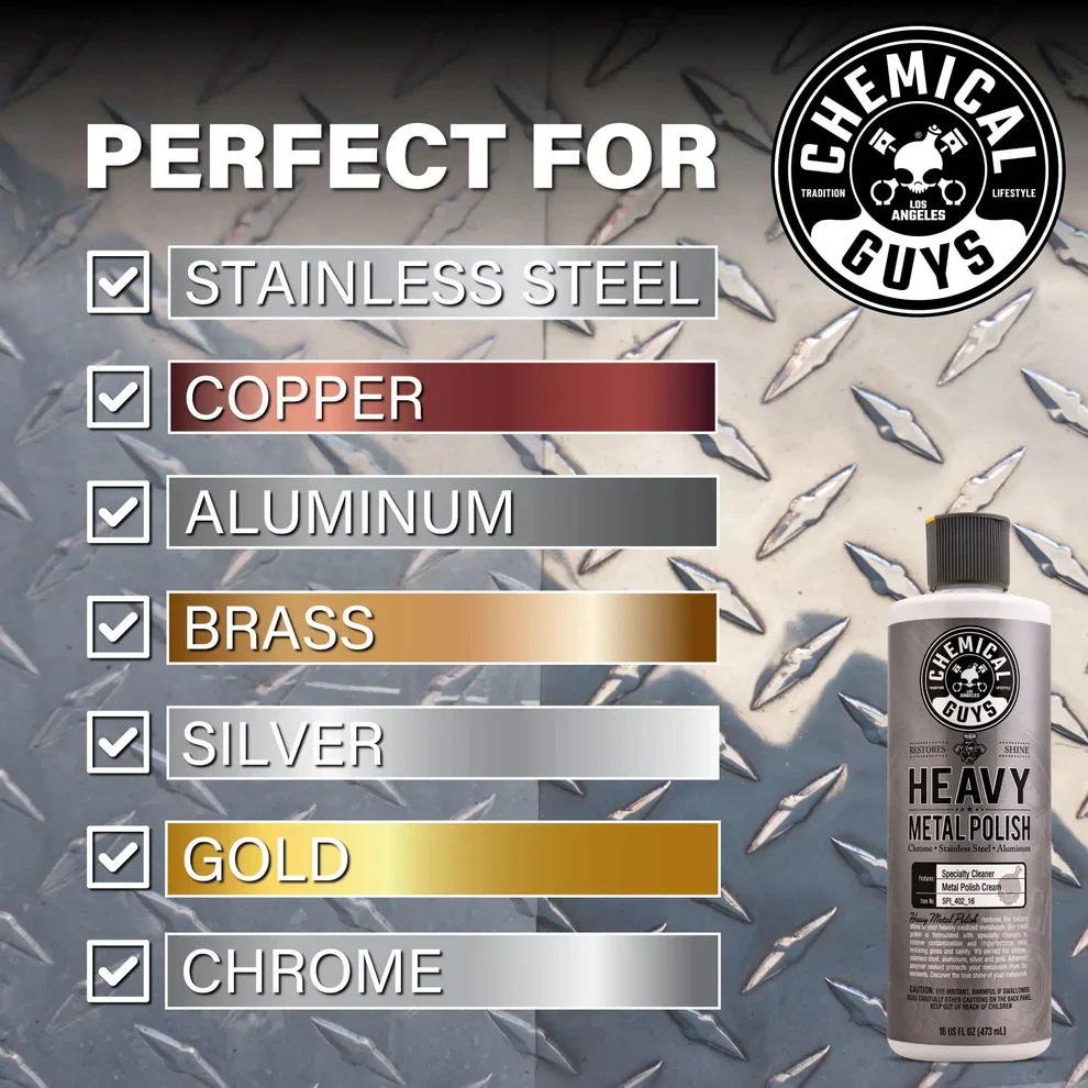 Chemical Guys Heavy Metal Polish 16oz - Image 6