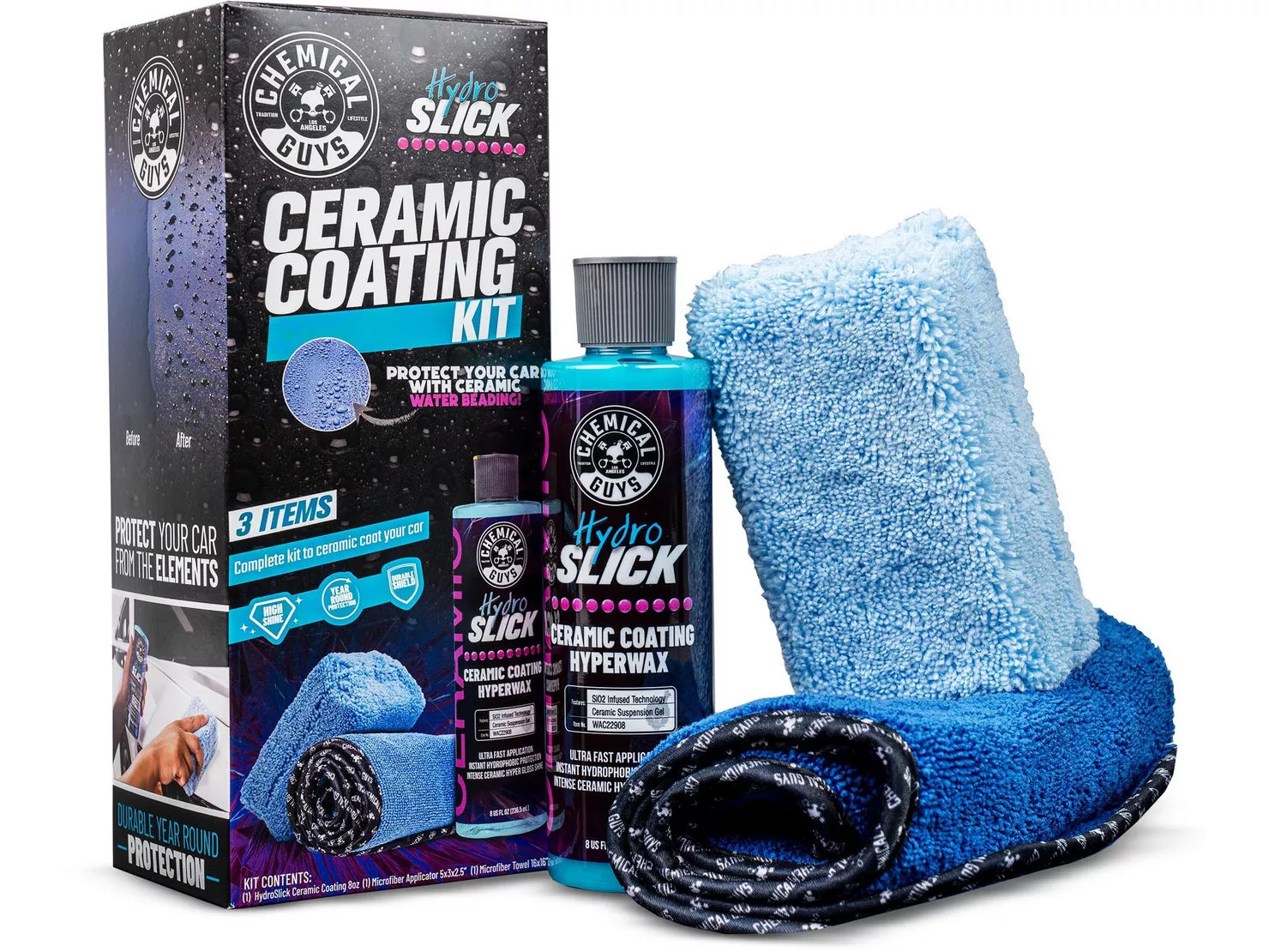 Chemical Guys HydroSlick Ceramic Coating Hyperwax Kit