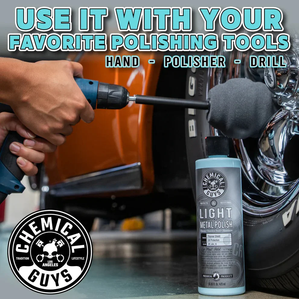 Chemical Guys Light Metal Polish 16oz - Image 8