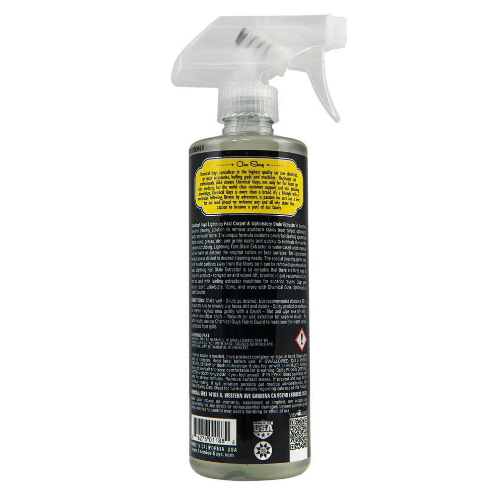 Chemical Guys Lightning Fast Stain Extractor 16oz - Image 2