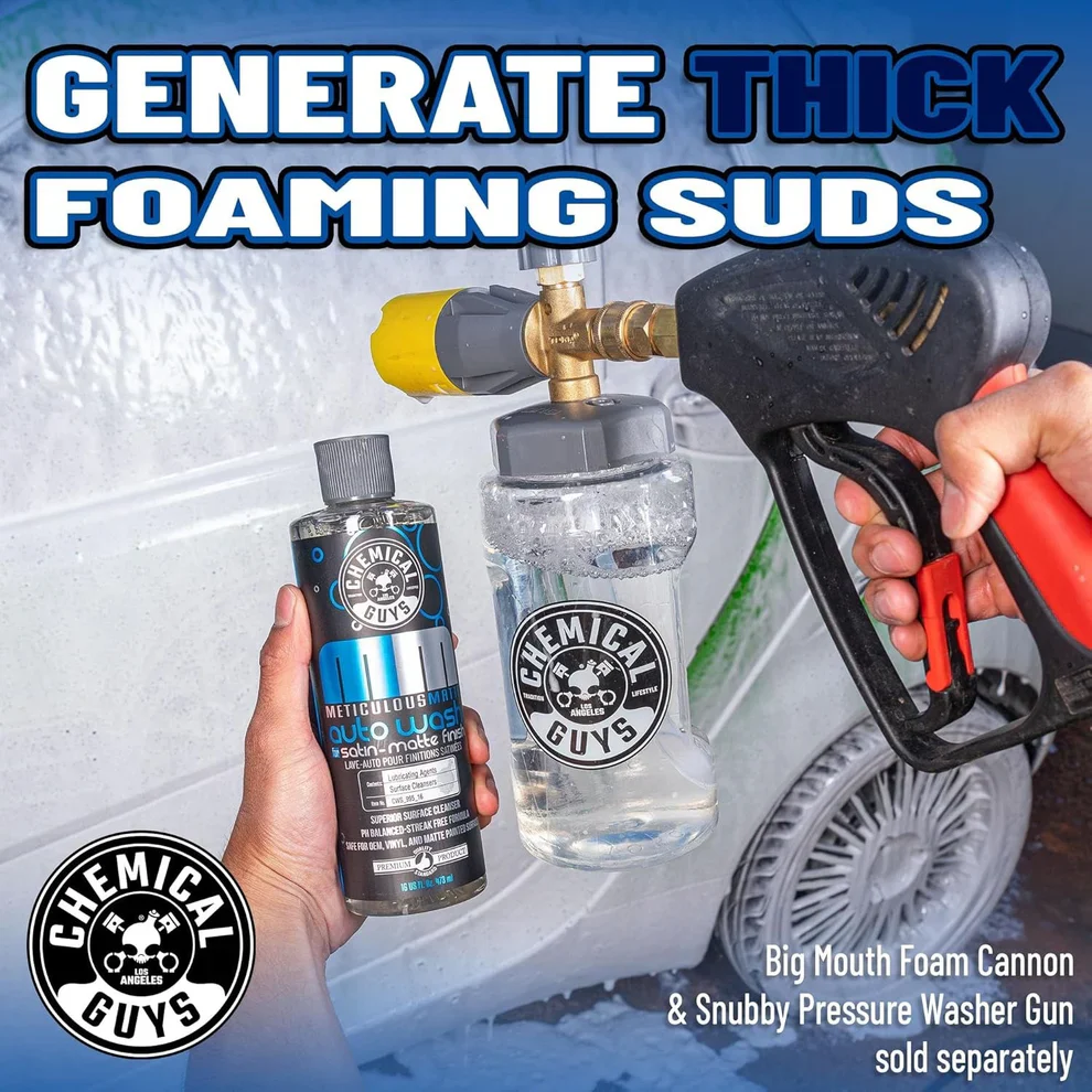 Chemical Guys Meticulous Matte Auto Wash 16oz - Image 7