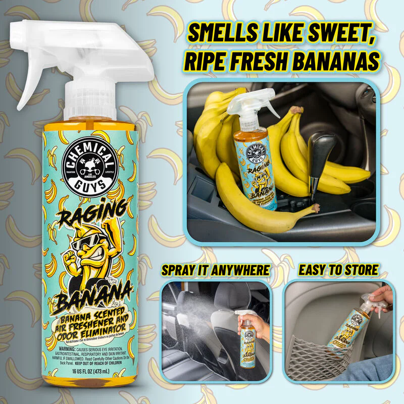 Chemical Guys Raging Banana Air Freshener 16oz - Image 3