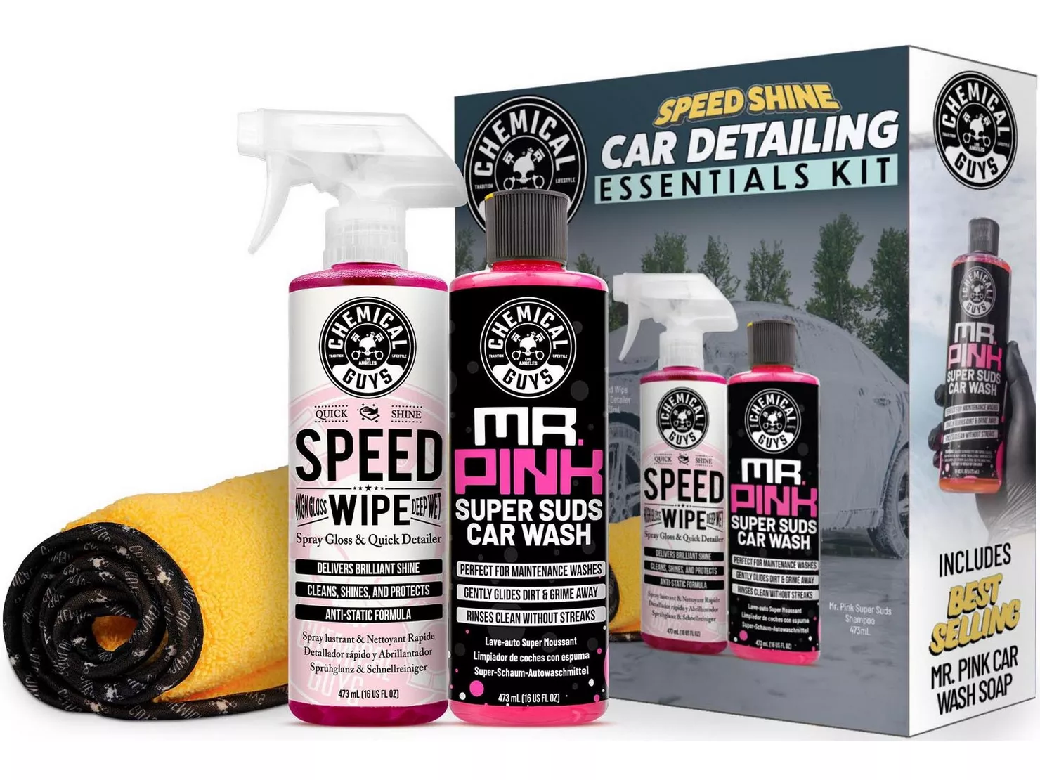 Chemical Guys Speed Shine Exterior Car Detailing Essentials Kit