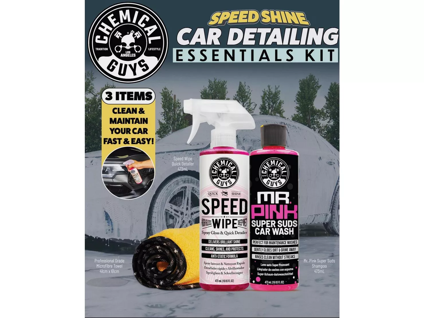 Chemical Guys Speed Shine Exterior Car Detailing Essentials Kit - Image 4