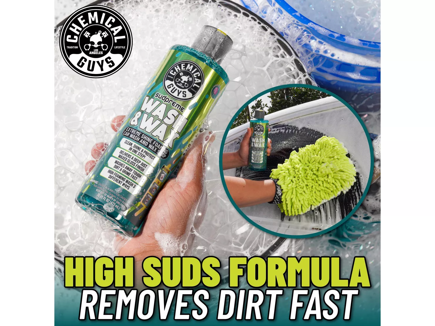 Chemical Guys Sudspreme Car Wash & Wax 64oz - Image 4