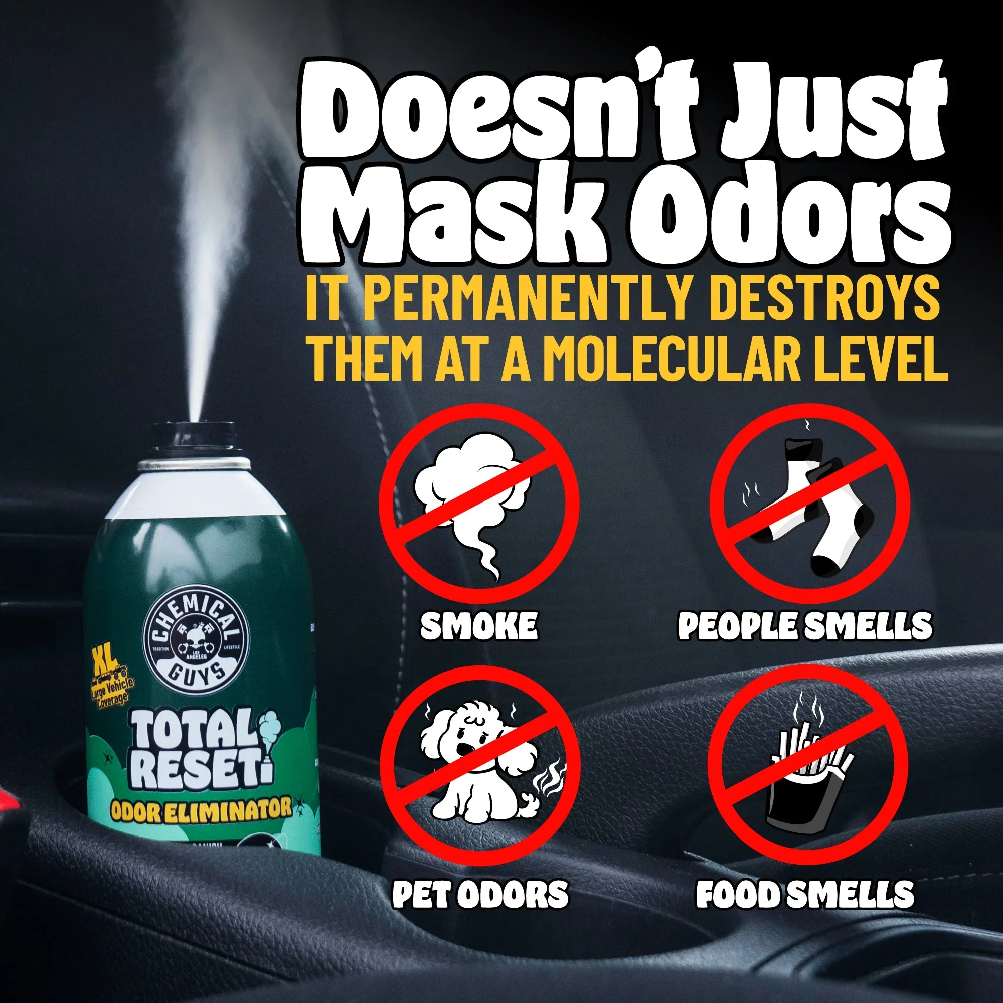 Chemical Guys Total Reset Odour Eliminator New Car - Image 4