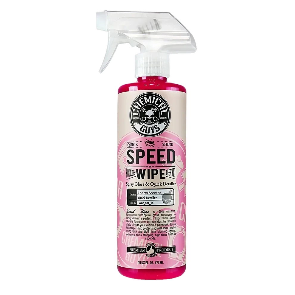 Chemical Guys Vintage Speed Wipe Spray & Streak Free Quick Shine 16oz