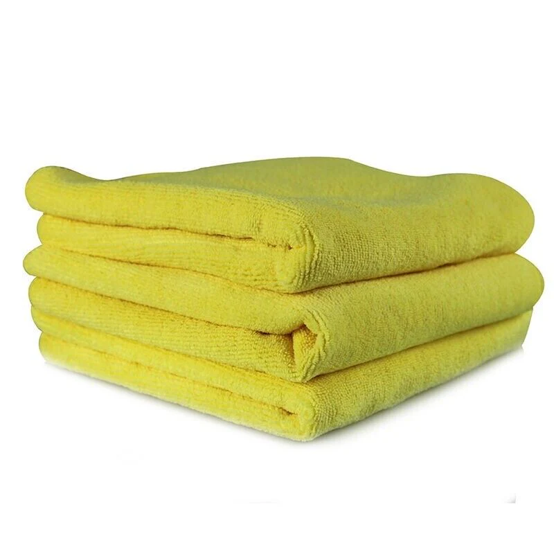 Chemical Guys Workhorse Yellow Microfiber Towel (Pack of 3) 24"x16" - Image 2