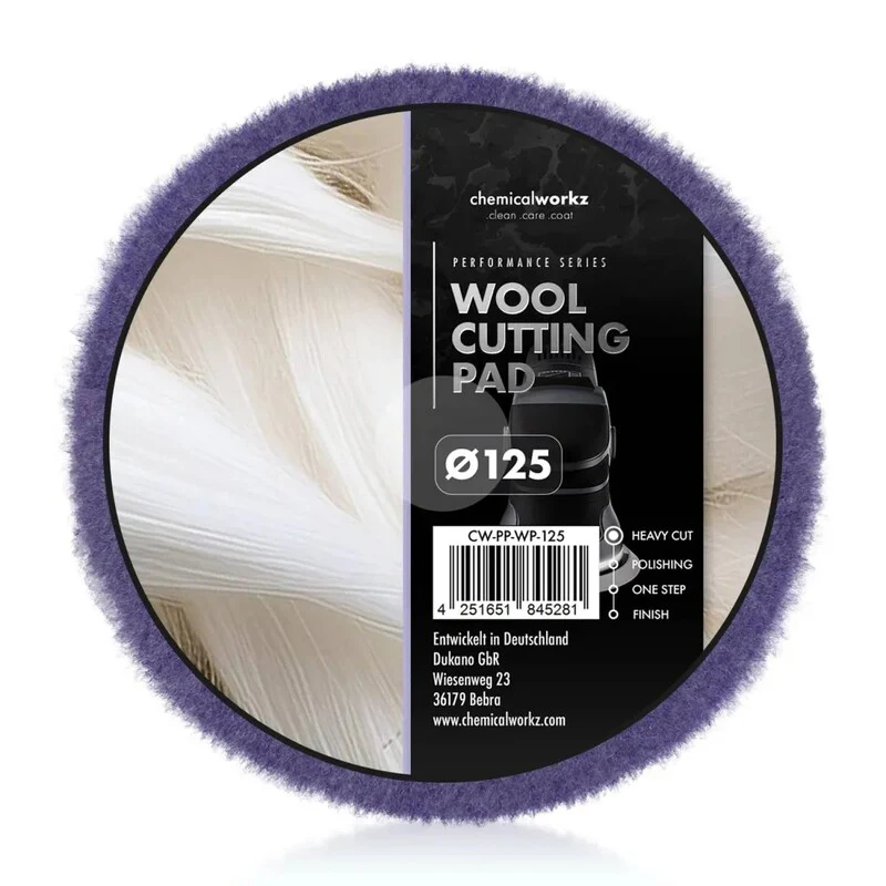 chemicalworkz Wool Cutting Pad 125mm