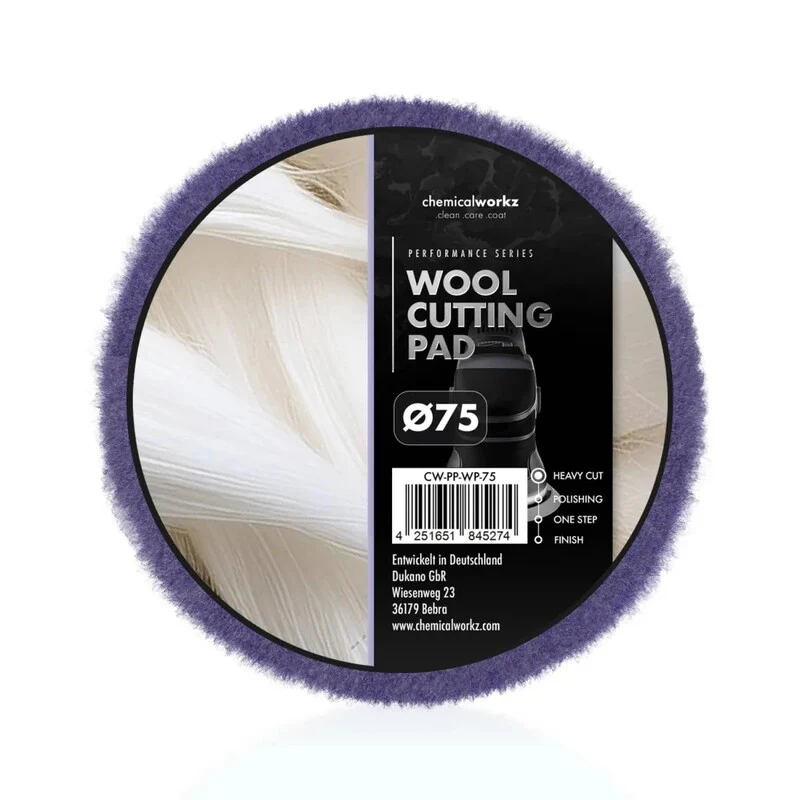 chemicalworkz Wool Cutting Pad 75mm