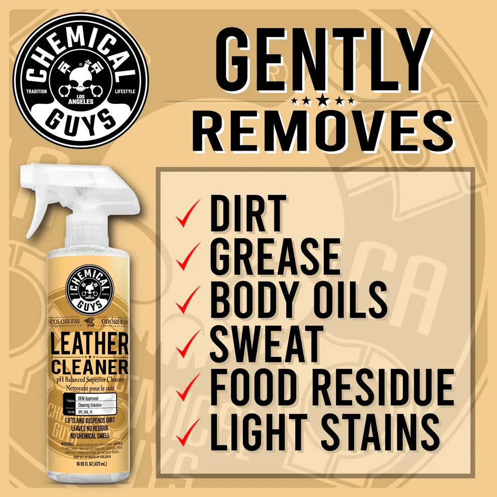 Chemical Guys Leather OEM Approved Cleaner 16oz - Image 8