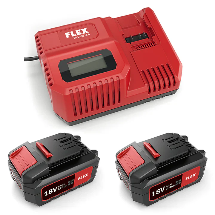 Flex Power 55 R/BS P-Set 55 R/BS - 2 x 5Ah Batteries & Charger Kit