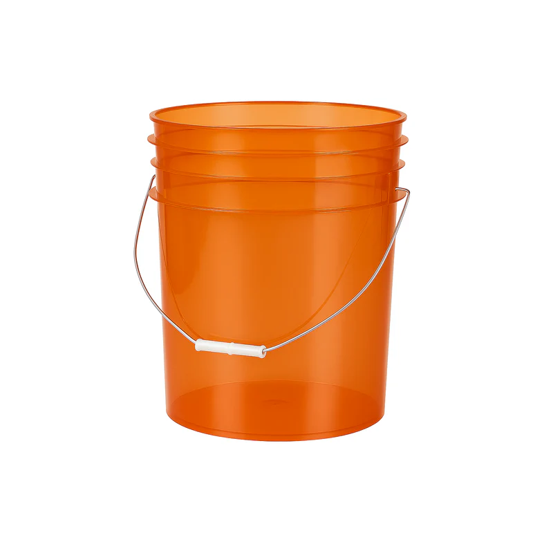 Grit Guard Transparent Orange Bucket