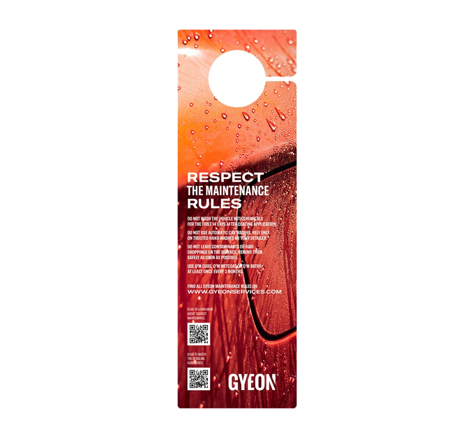 Gyeon Do Not Wash Hanger - Image 2