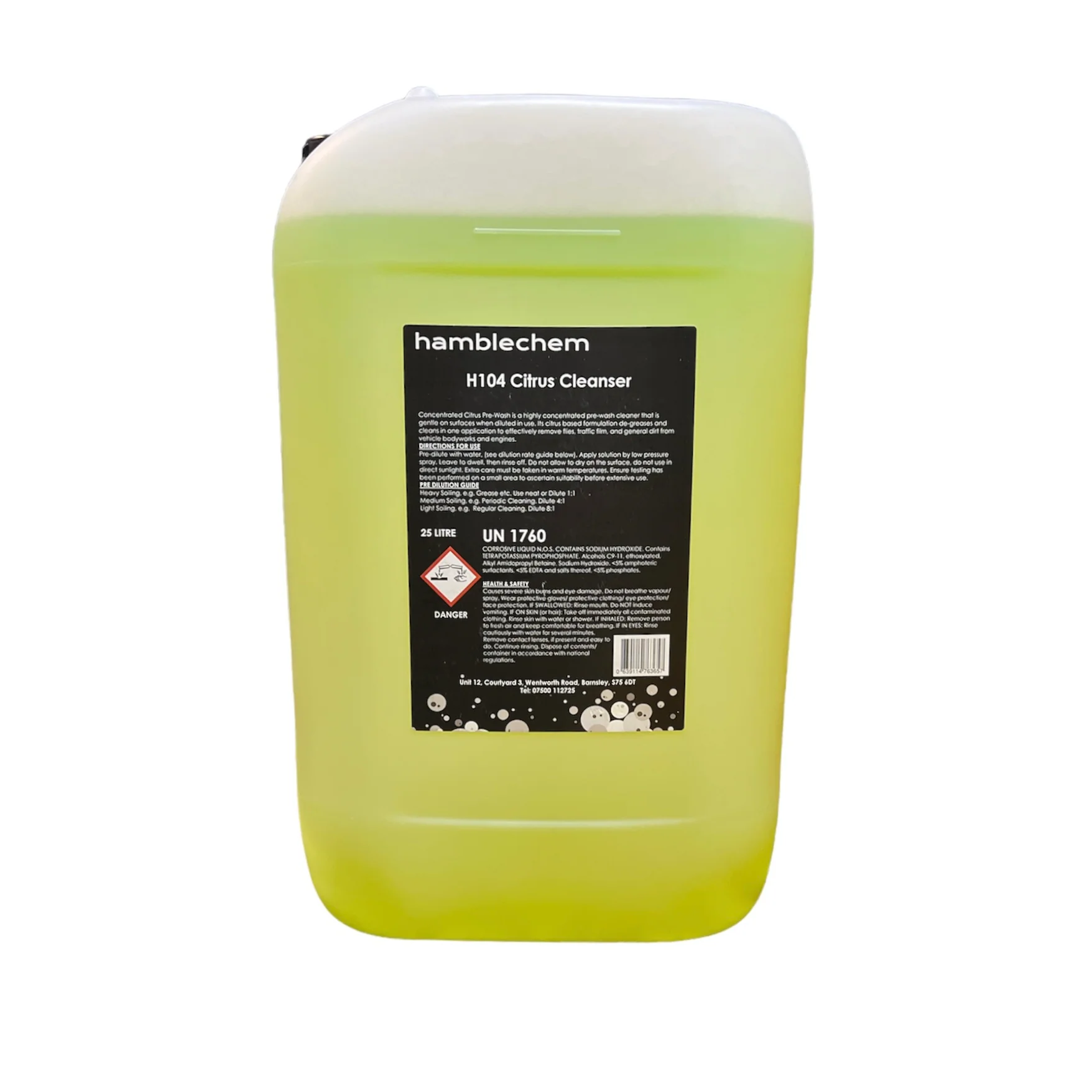 Hamblechem H104 Citrus Cleanser Pre Wash - Image 3