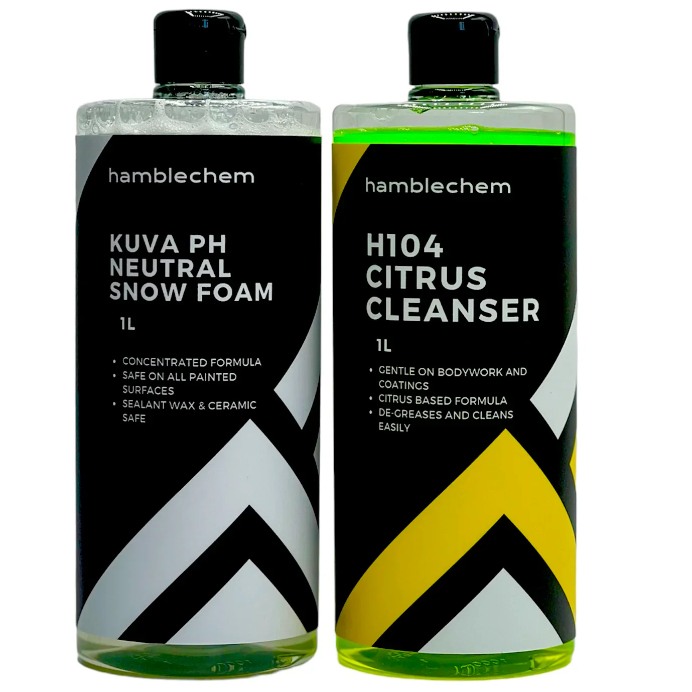 Hamblechem Kuva PH Neutral Snow Foam & H104 Citrus Cleanser Duo 1L Bundle