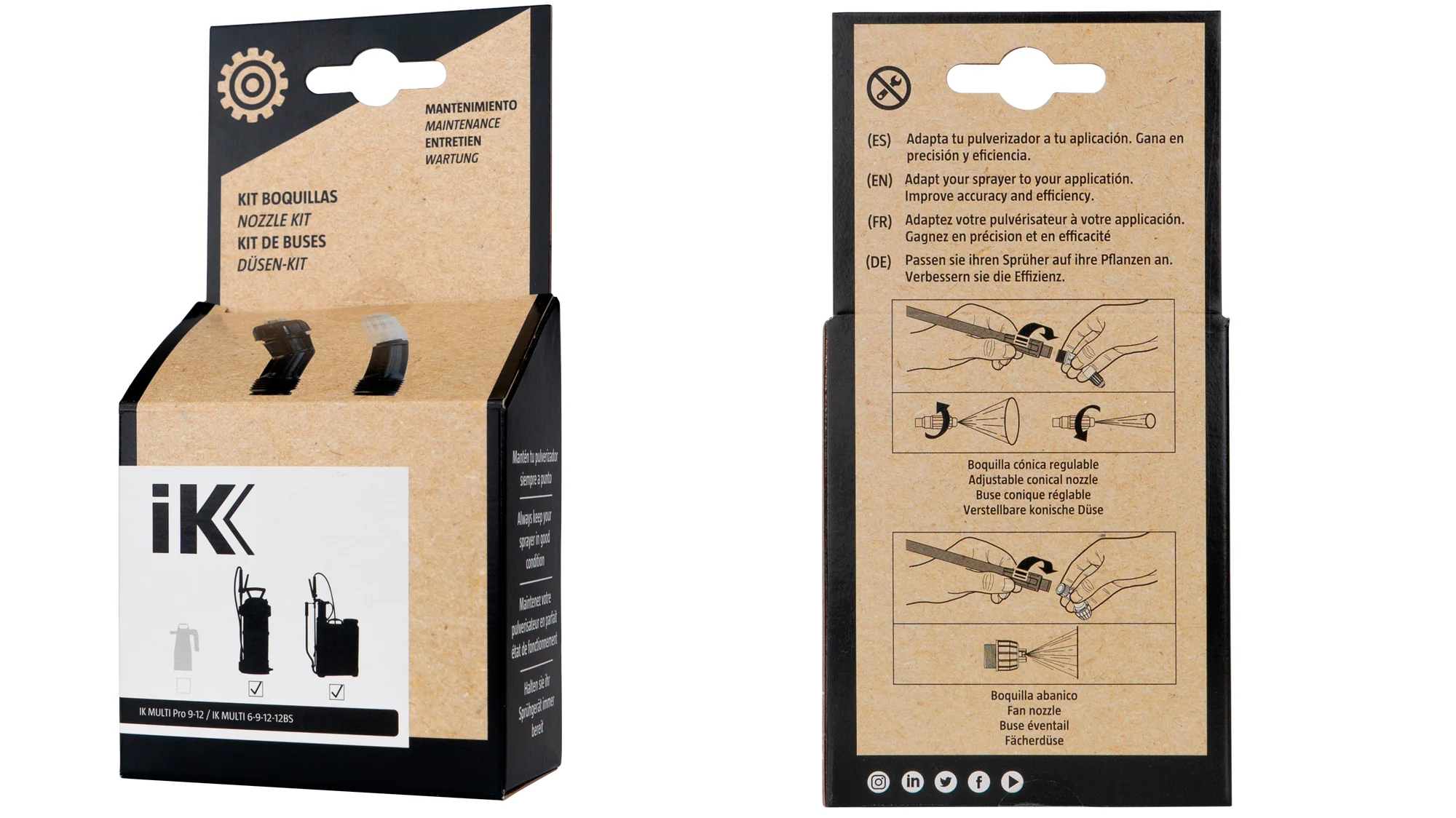 IK Sprayers IK MULTI 6-9-12-12BS / Pro 9-12 Nozzle Kit - Image 2
