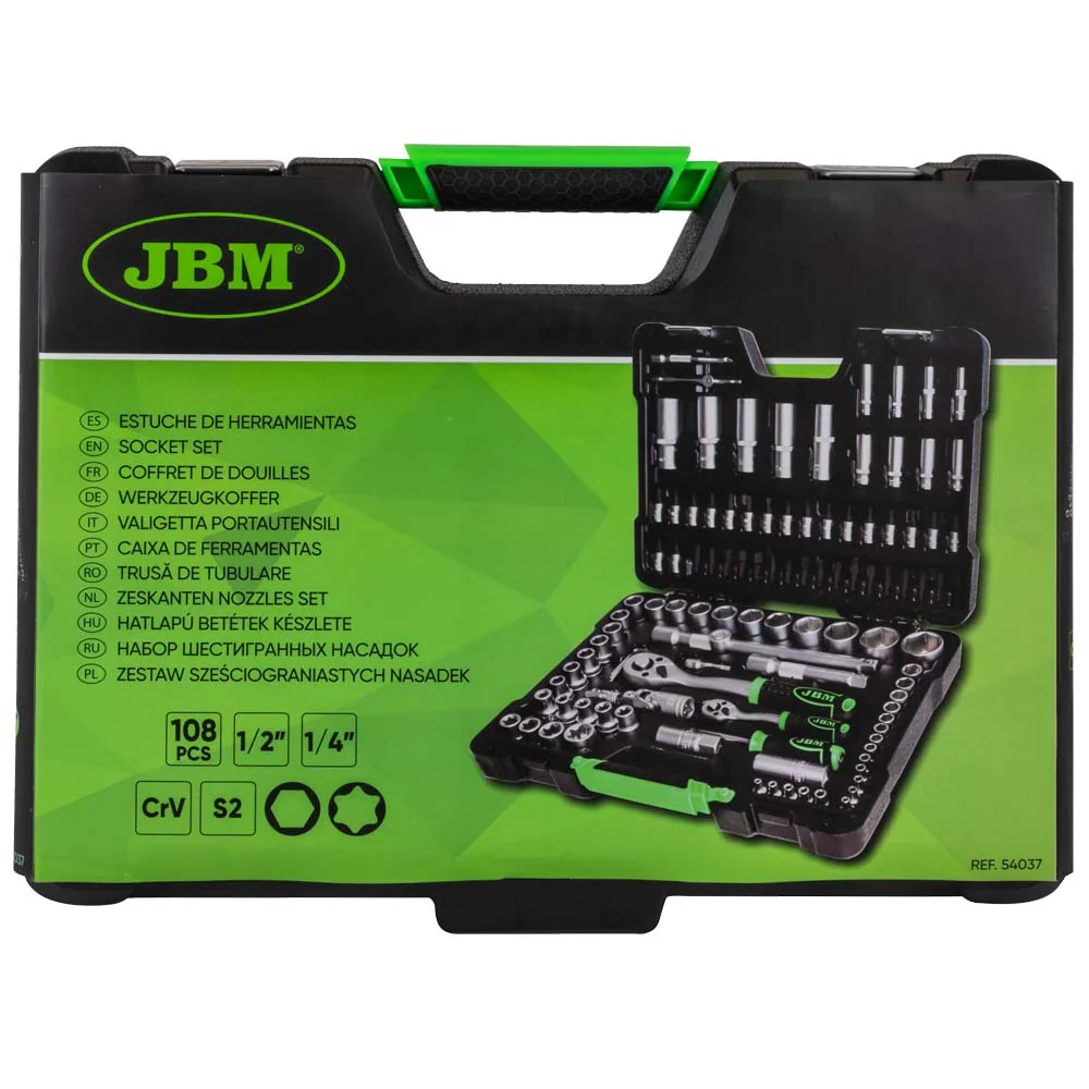 JBM 108 Pieces Hex Socket Set - Zinc Finish - Image 6