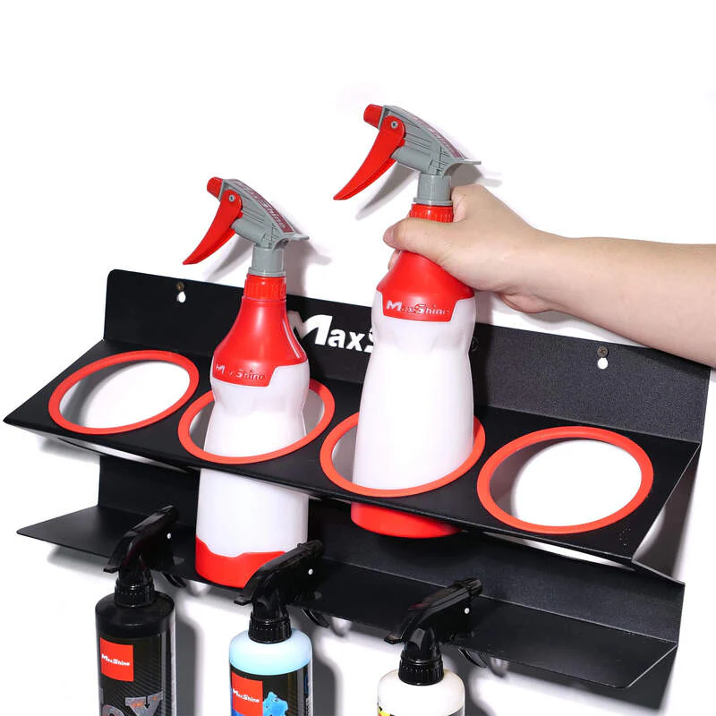 Maxshine Extra Large Wall Mounted Spray Bottle & Compound Holder (4 Hole) - Image 4