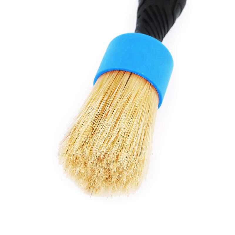 Maxshine Natural Boar’s Hair Detailing Stubby Brush - Blue - Image 2