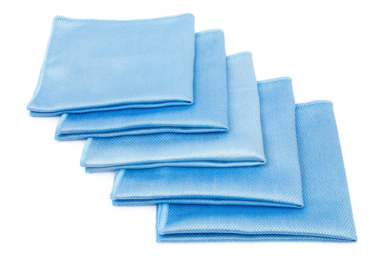 The Rag Company The Diamond Weave Glass & Window Towel 16 x 16 - Pack of 5 - Image 2
