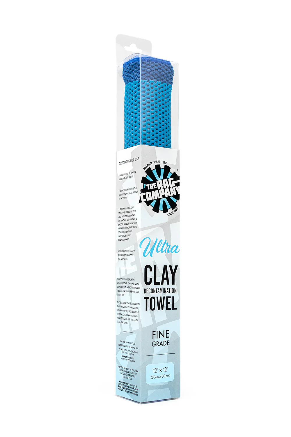 The Rag Company Ultra Clay Towel Fine Grade - 12x12