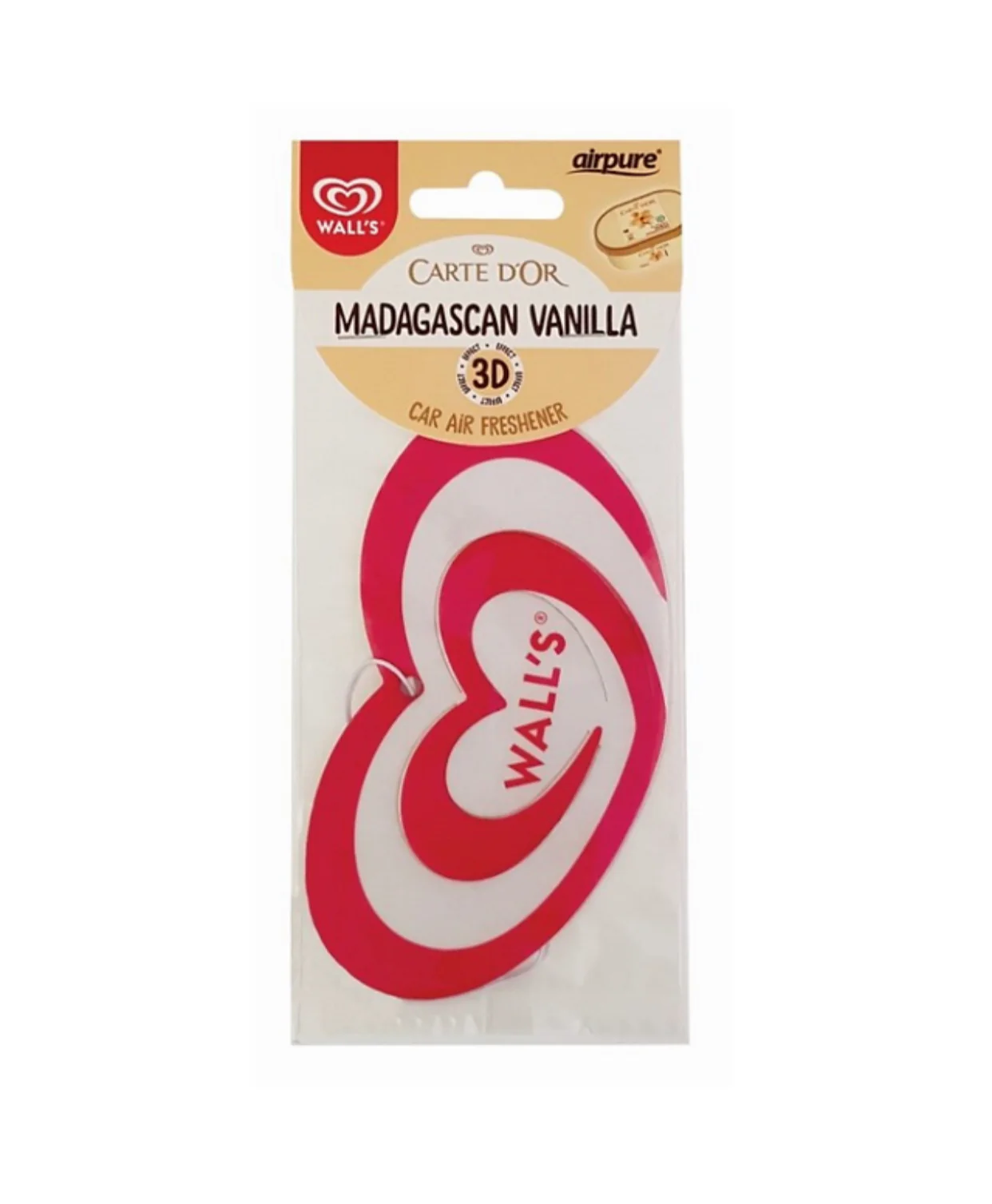 Walls 3D Paper Air Freshener Carte D’Or Vanilla