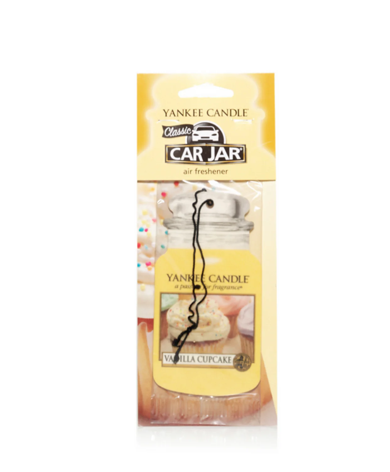 Yankee Candle Car Jar Hanging Air Freshener Vanilla Cupcake